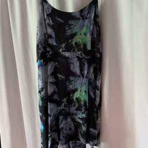 AE Tropical Graffiti-like Pattern Dress